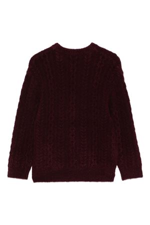 maglione in cotone rosso PAOLO PECORA KIDS | PP4094MOST